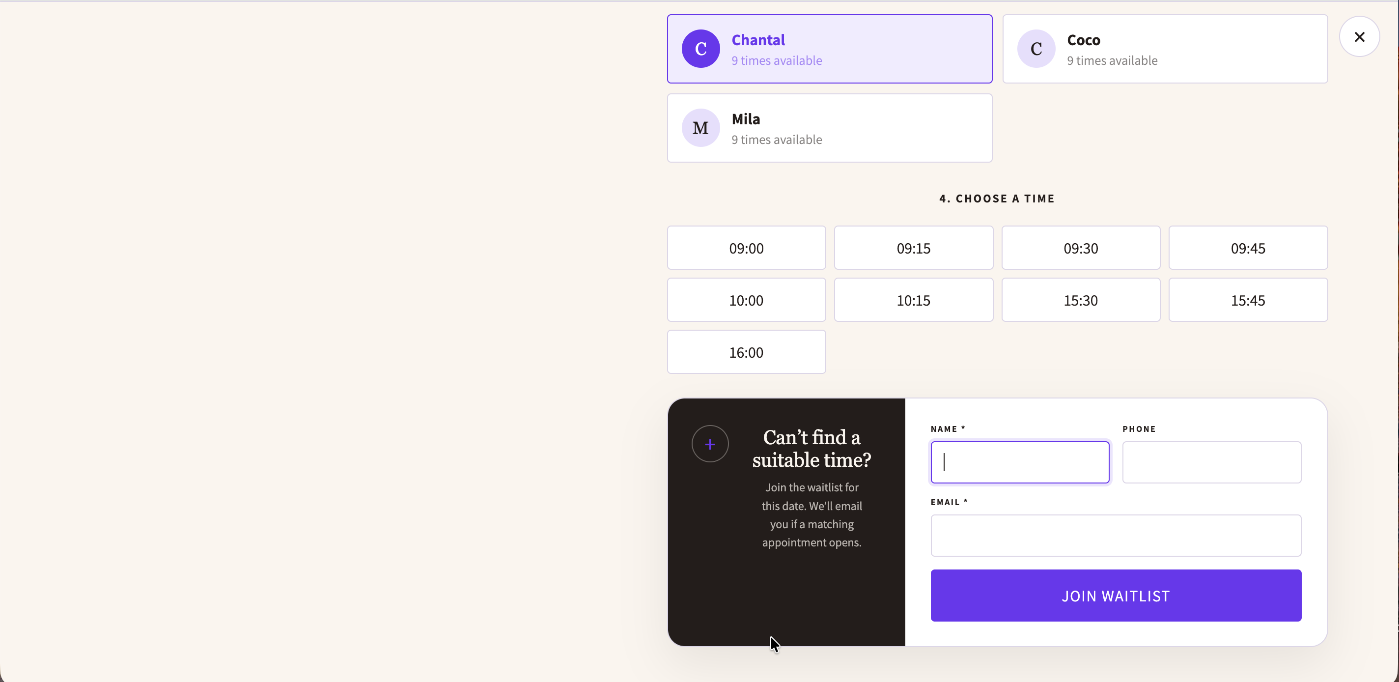 Dollflow storefront waitlist form
