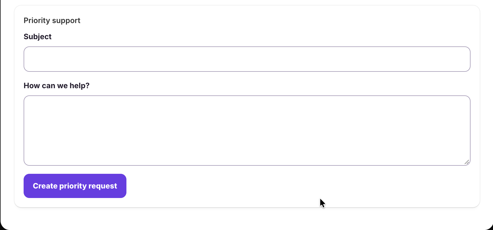 Dollflow priority support request form