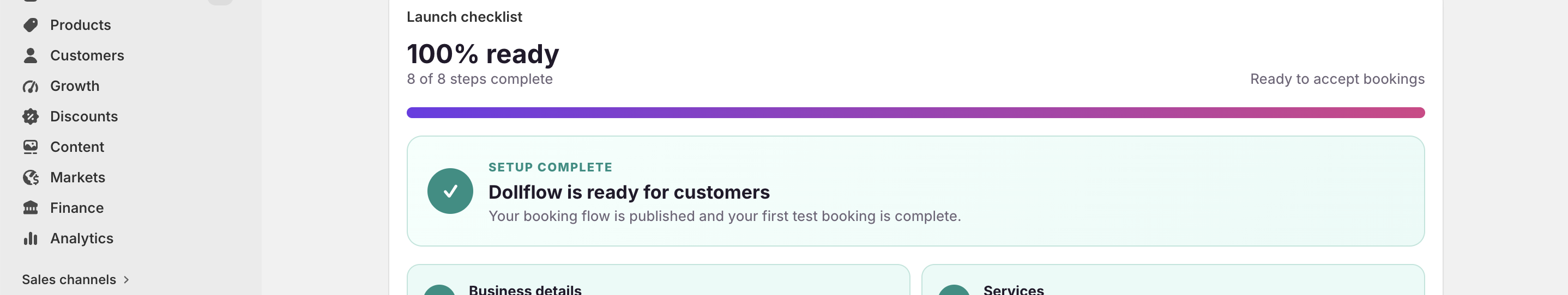 Dollflow launch checklist